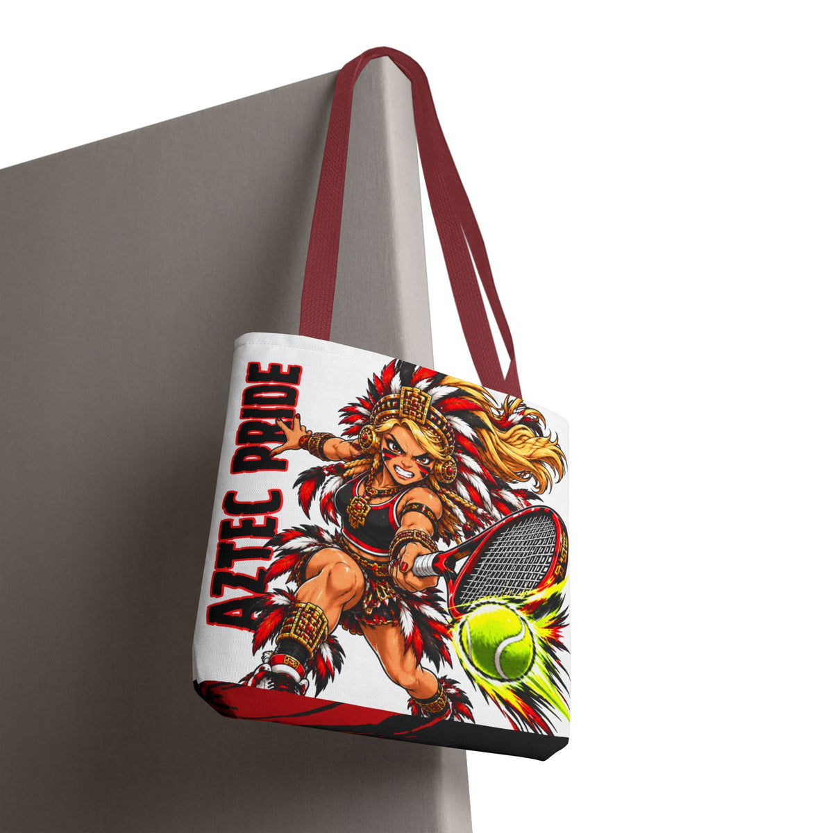 Aztec Tennis Savage Female Warrior Tote Bag