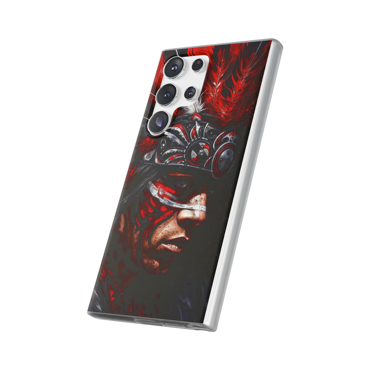 Aztec King of Kings – Flexi Phone Case (iPhone & Samsung • Clear TPU • Made in USA • Personalized Option)