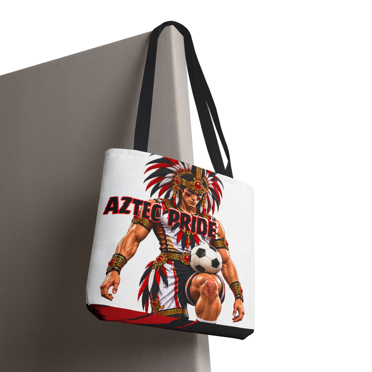Aztec Soccer Savage Warrior Tote Bag