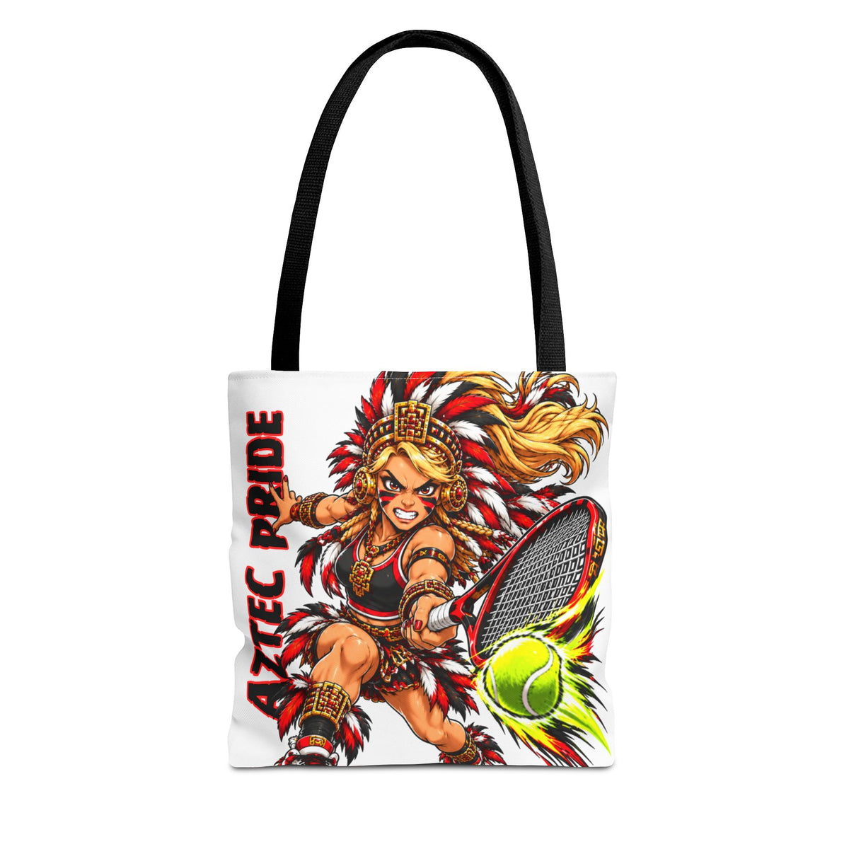 Aztec Tennis Savage Female Warrior Tote Bag