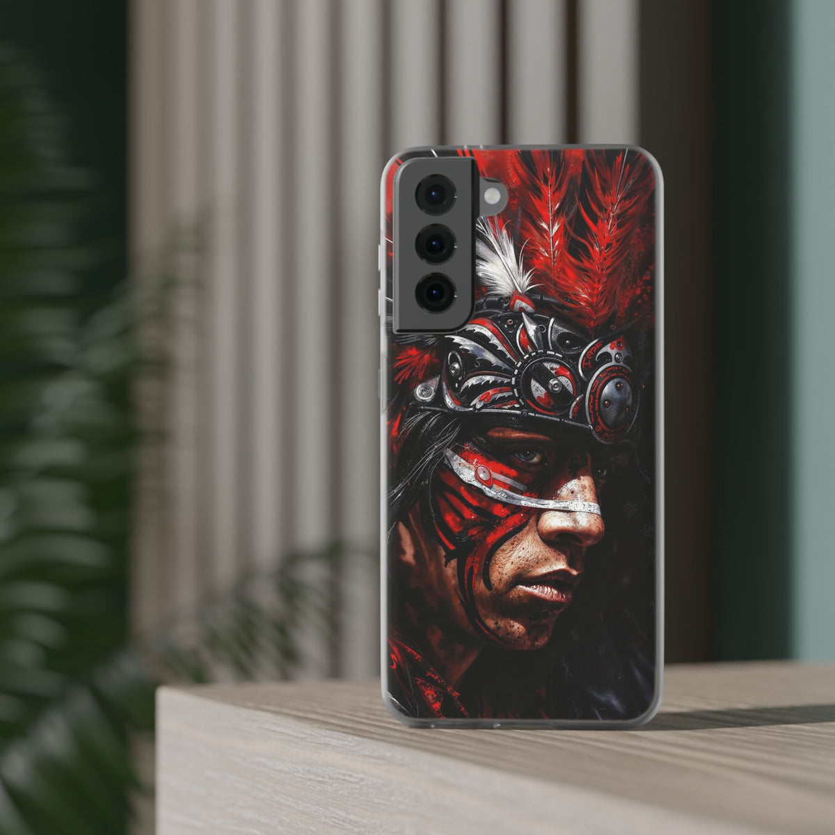 Aztec King of Kings – Flexi Phone Case (iPhone & Samsung • Clear TPU • Made in USA • Personalized Option)