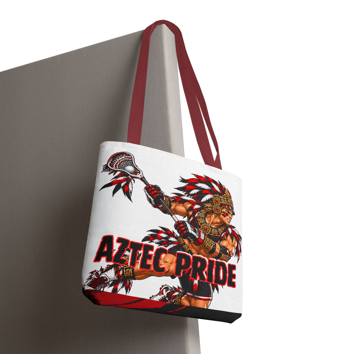 Aztec Lacrosse Savage Warrior Tote Bag