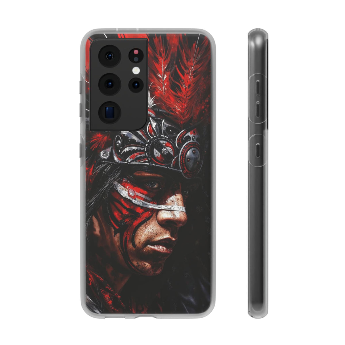 Aztec King of Kings – Flexi Phone Case (iPhone & Samsung • Clear TPU • Made in USA • Personalized Option)