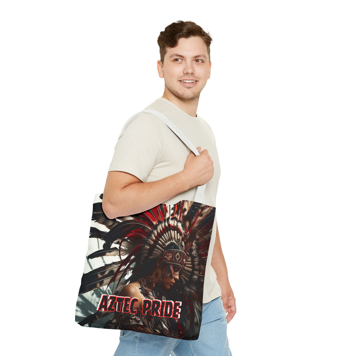 Aztec Goddess Spirit Tote Bag – Aztec-Inspired Reusable Shopping Bag | GringoArte