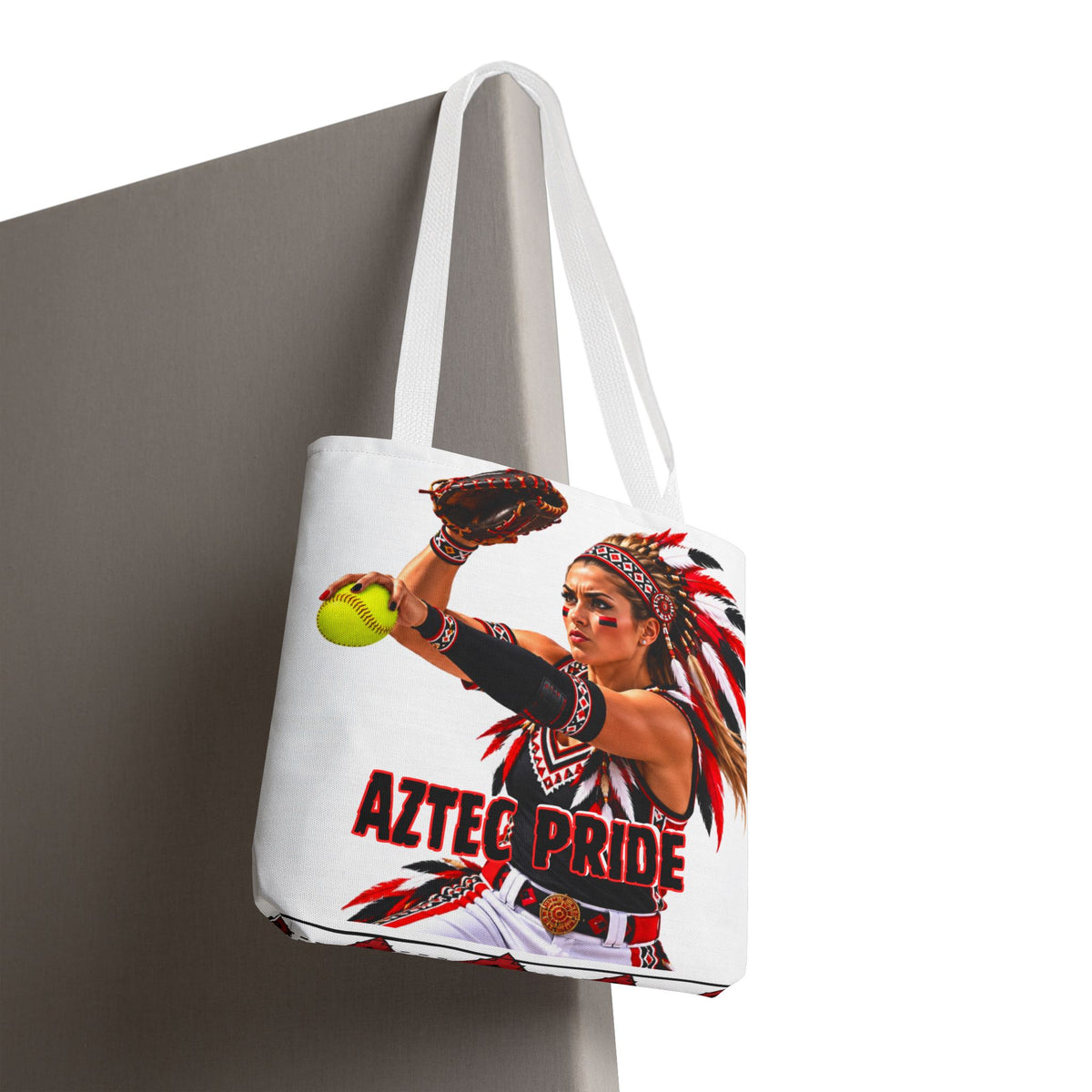 Aztec Softball Pitcher Warrior Tote Bag