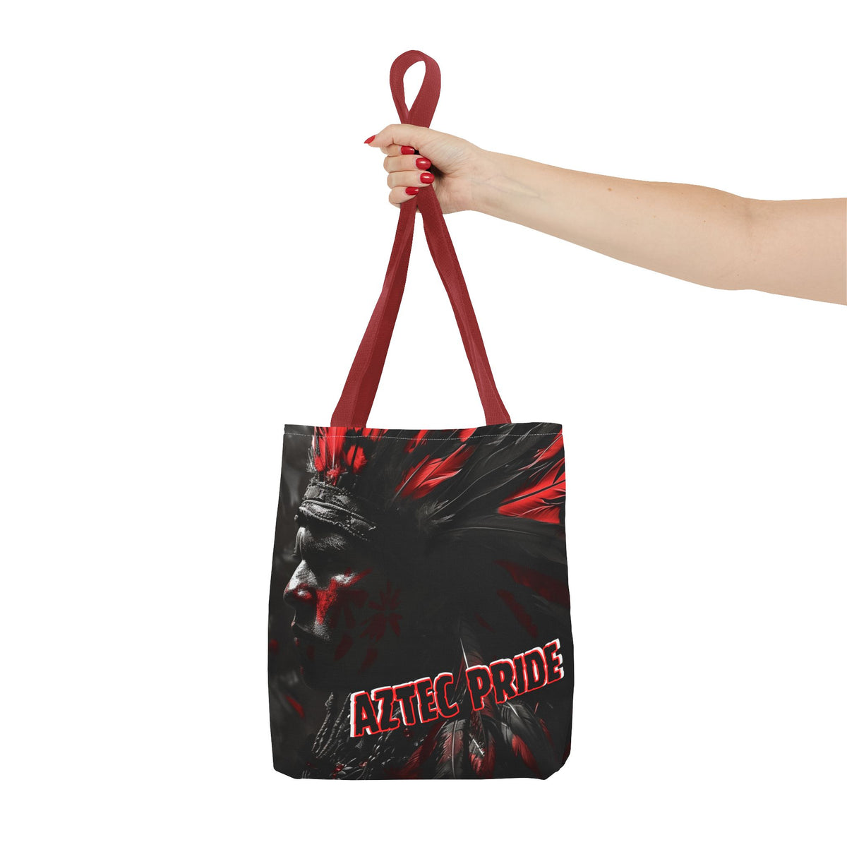 Aztec Jaguar Warrior Tote Bag – Aztec-Inspired Reusable Shopping Bag | GringoArte