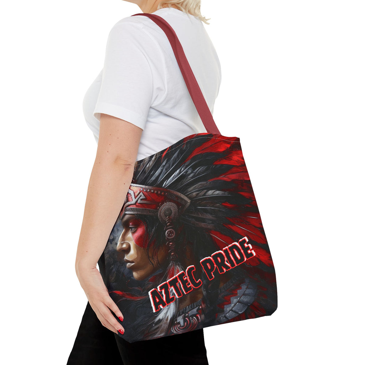 Aztec Silent Warrior Tote Bag – Aztec-Inspired Reusable Shopping Bag | GringoArte