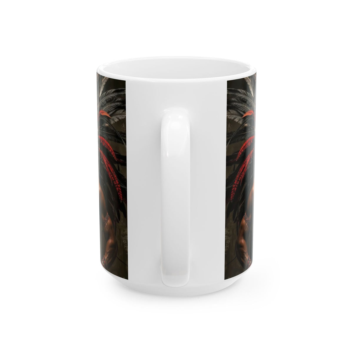 Aztec Warrior Eagle – Ceramic Mug (11oz, 15oz • Dishwasher & Microwave Safe • Made in USA • Personalized Option)