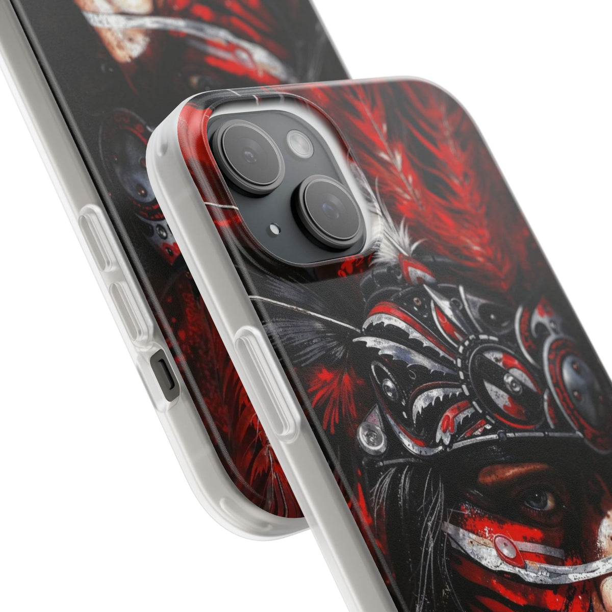 Aztec King of Kings – Flexi Phone Case (iPhone & Samsung • Clear TPU • Made in USA • Personalized Option)