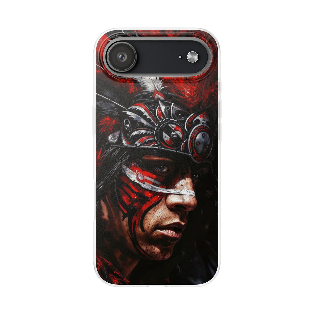 Aztec King of Kings – Flexi Phone Case (iPhone & Samsung • Clear TPU • Made in USA • Personalized Option)