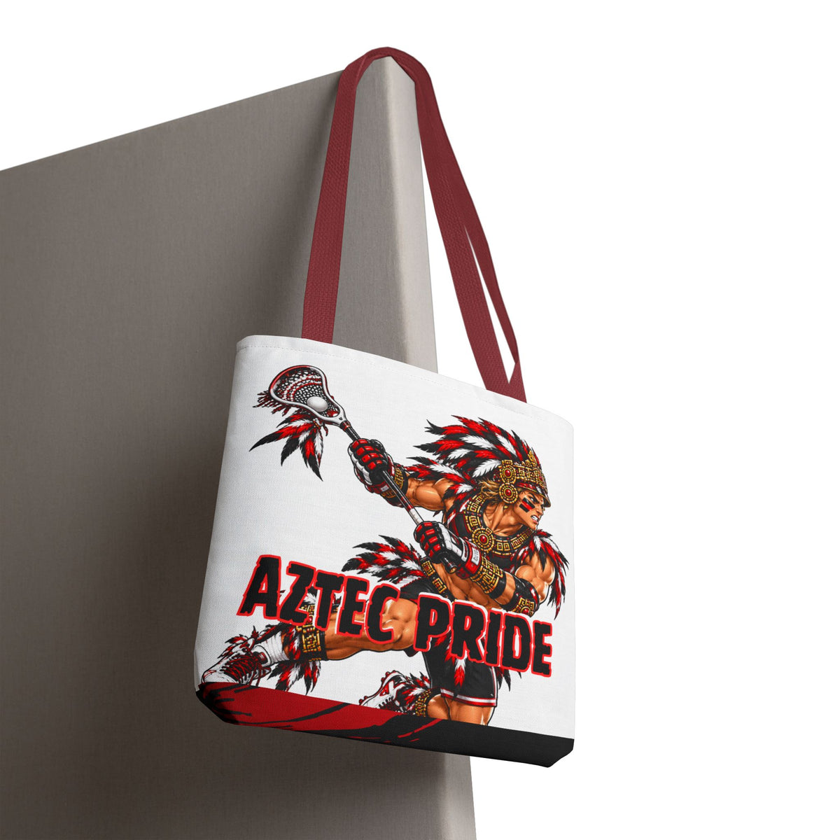 Aztec Lacrosse Savage Warrior Tote Bag