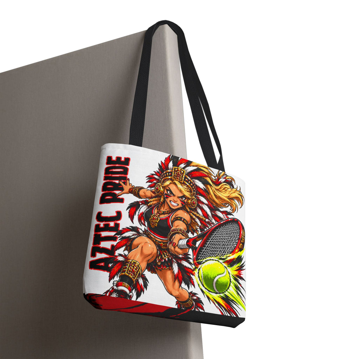 Aztec Tennis Savage Female Warrior Tote Bag