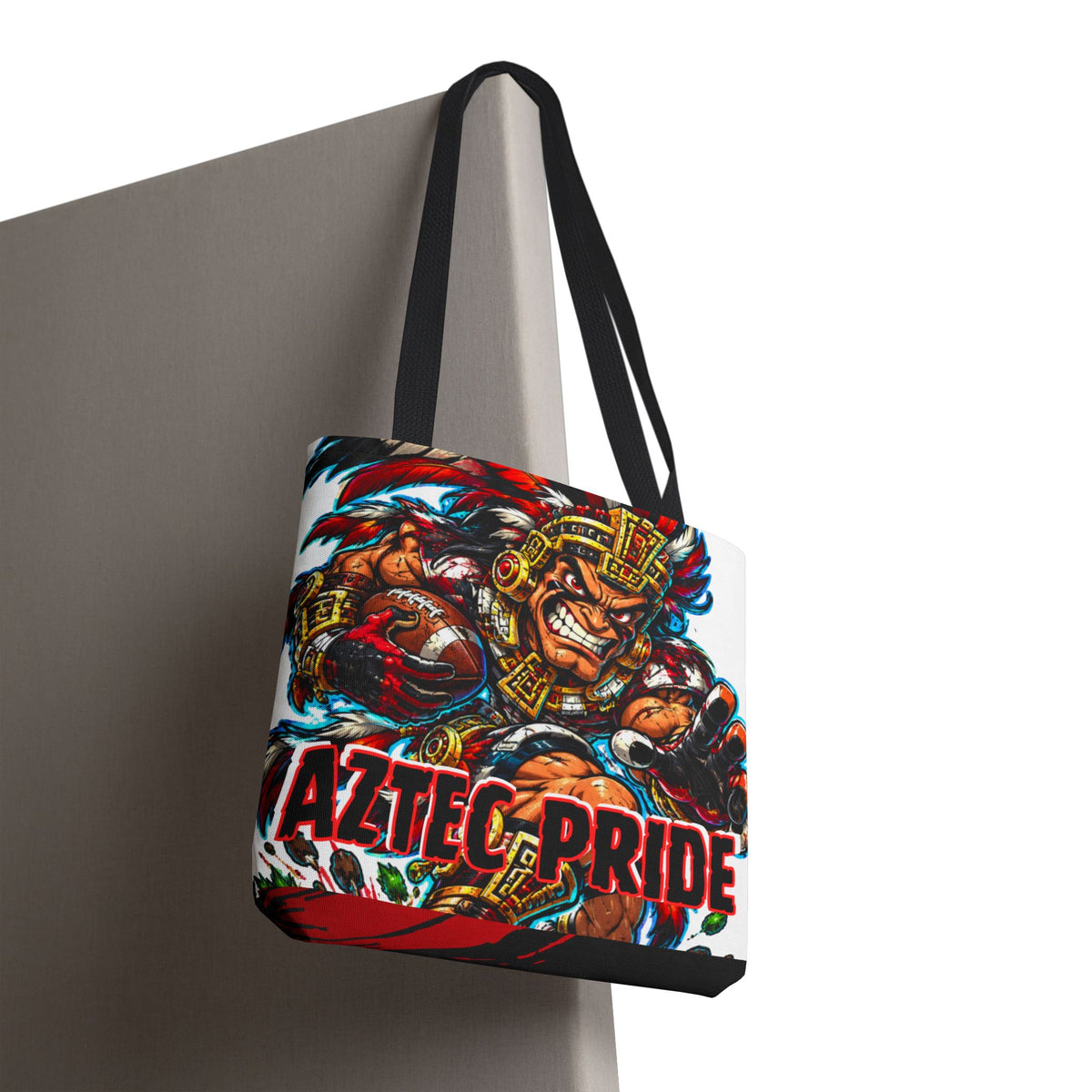 Aztec Football Savage Warrior Tote Bag