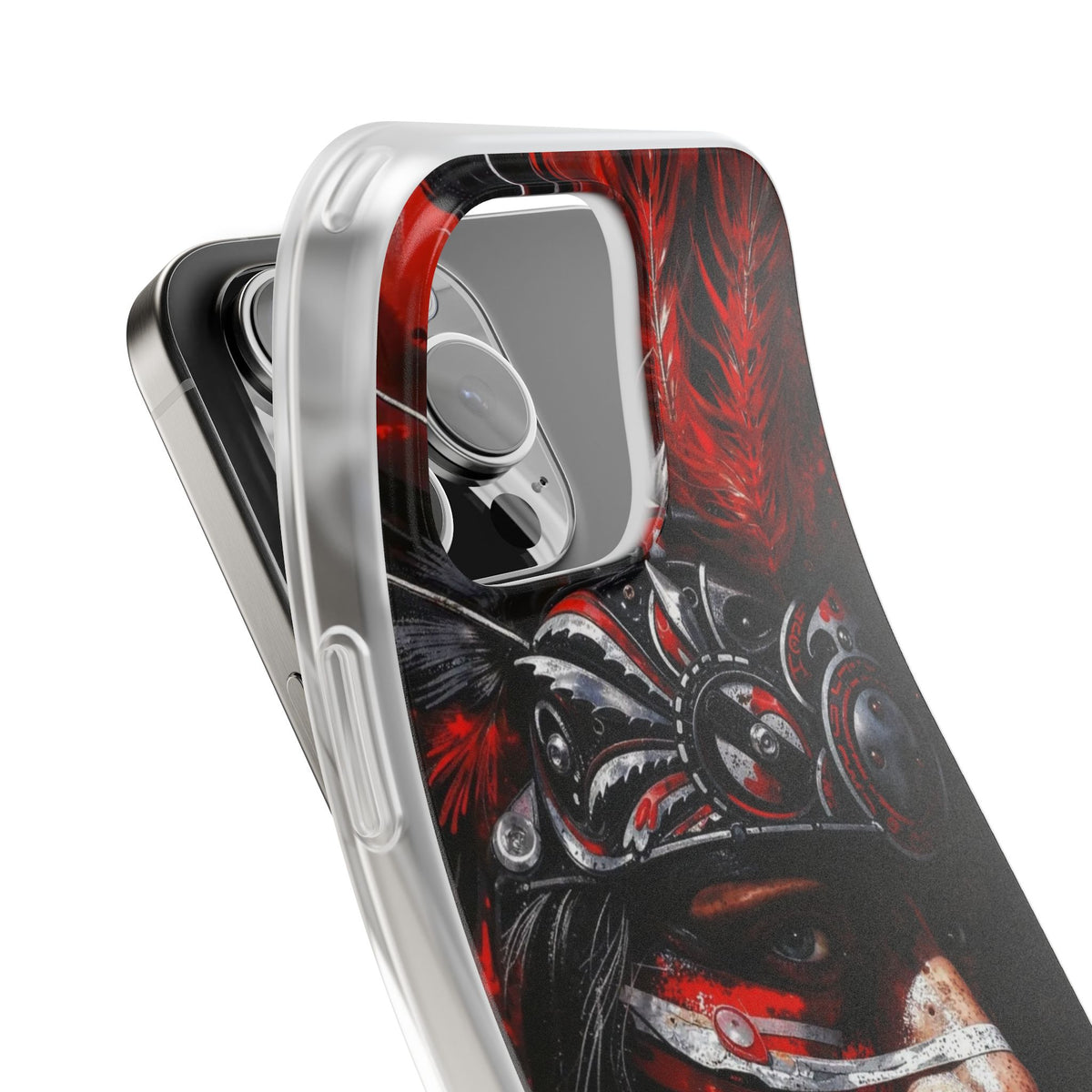 Aztec King of Kings – Flexi Phone Case (iPhone & Samsung • Clear TPU • Made in USA • Personalized Option)