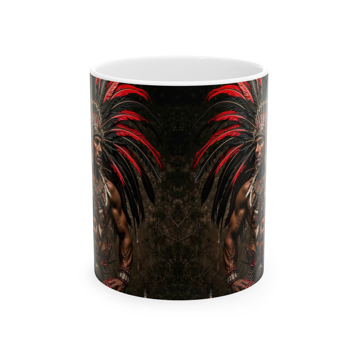 Aztec Sun Guardian – Ceramic Mug (11oz, 15oz • Dishwasher & Microwave Safe • Made in USA • Personalized Option)