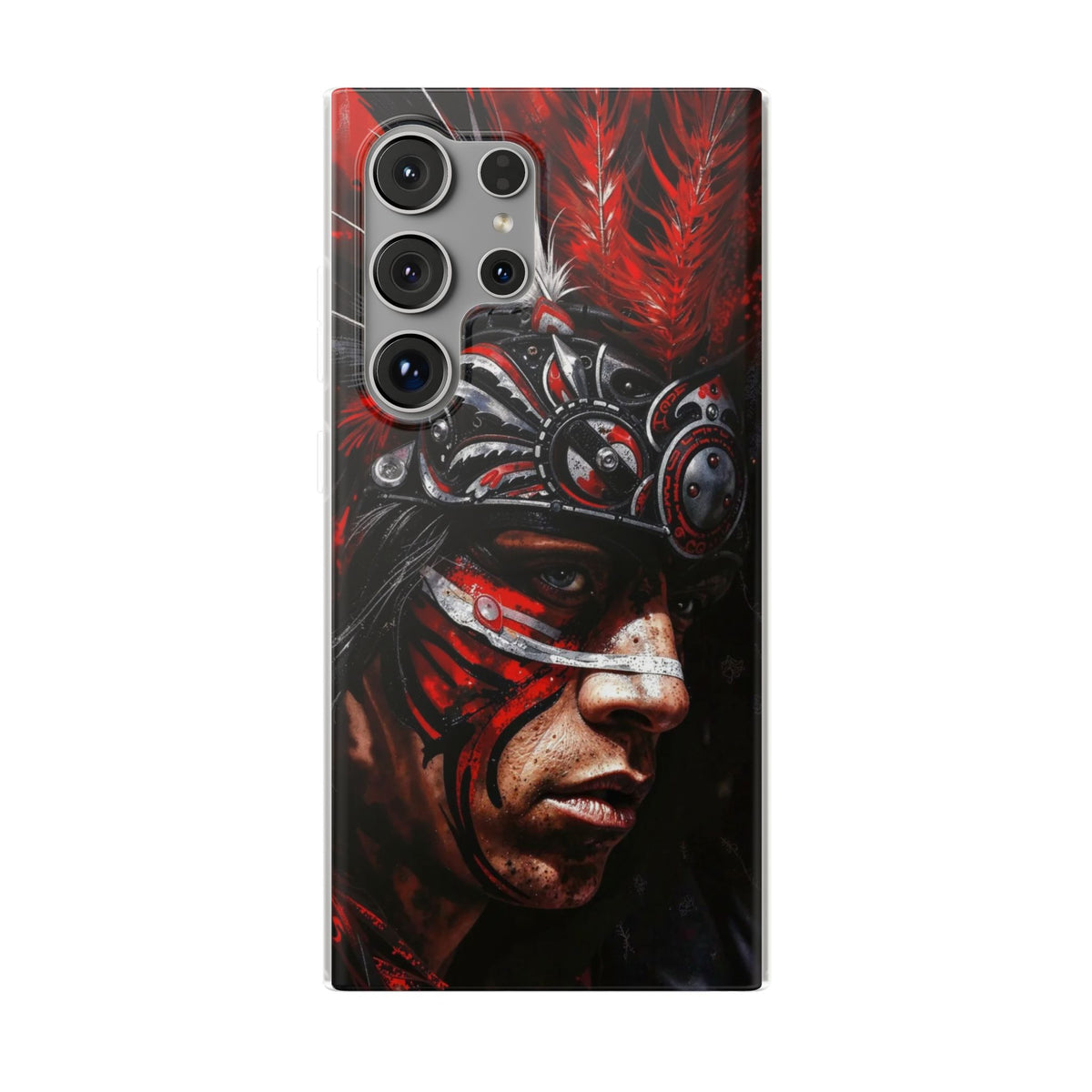 Aztec King of Kings – Flexi Phone Case (iPhone & Samsung • Clear TPU • Made in USA • Personalized Option)