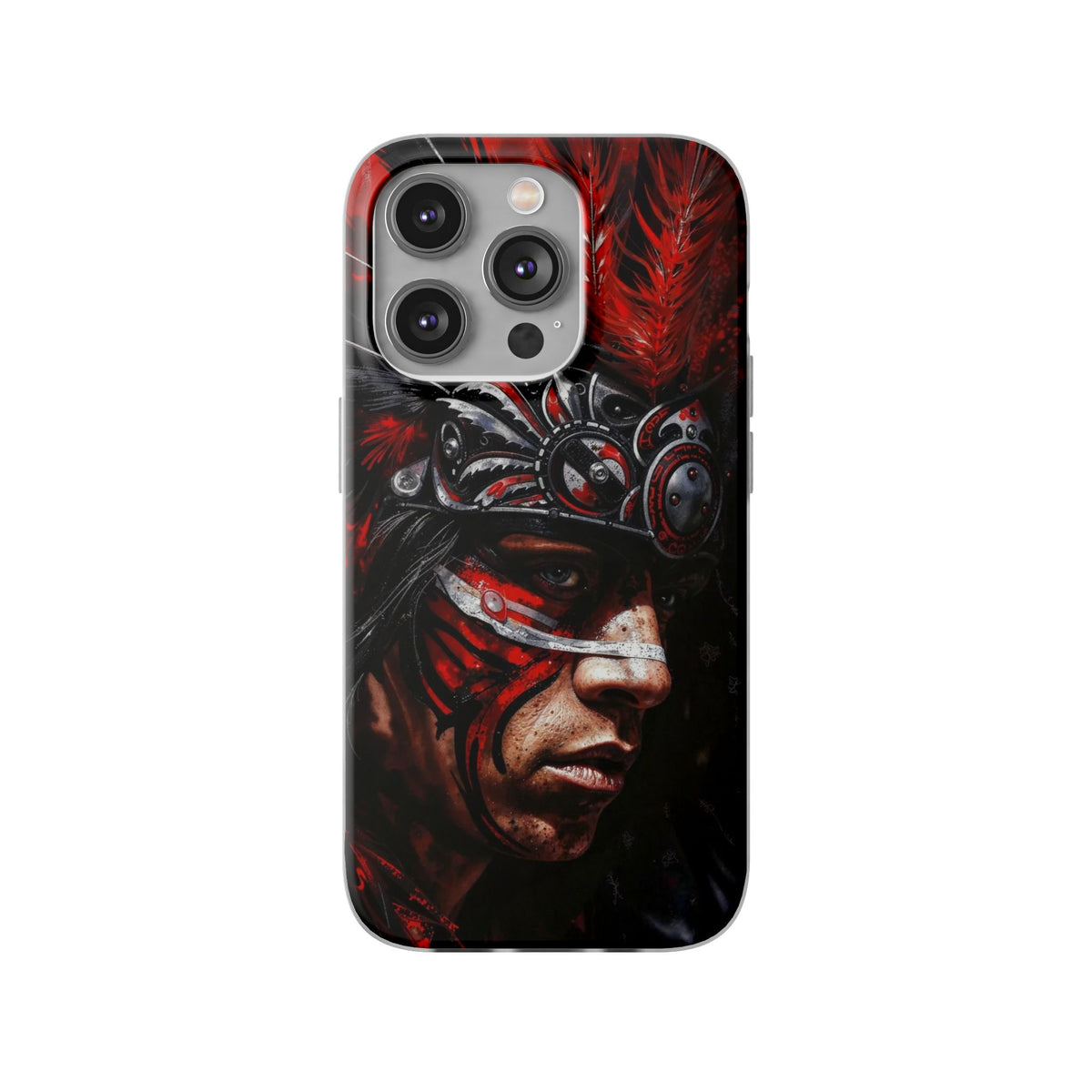 Aztec King of Kings – Flexi Phone Case (iPhone & Samsung • Clear TPU • Made in USA • Personalized Option)