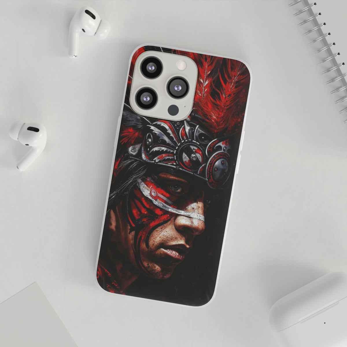 Aztec King of Kings – Flexi Phone Case (iPhone & Samsung • Clear TPU • Made in USA • Personalized Option)