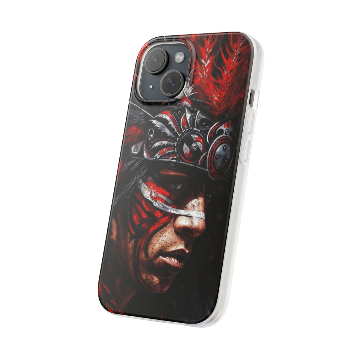 Aztec King of Kings – Flexi Phone Case (iPhone & Samsung • Clear TPU • Made in USA • Personalized Option)