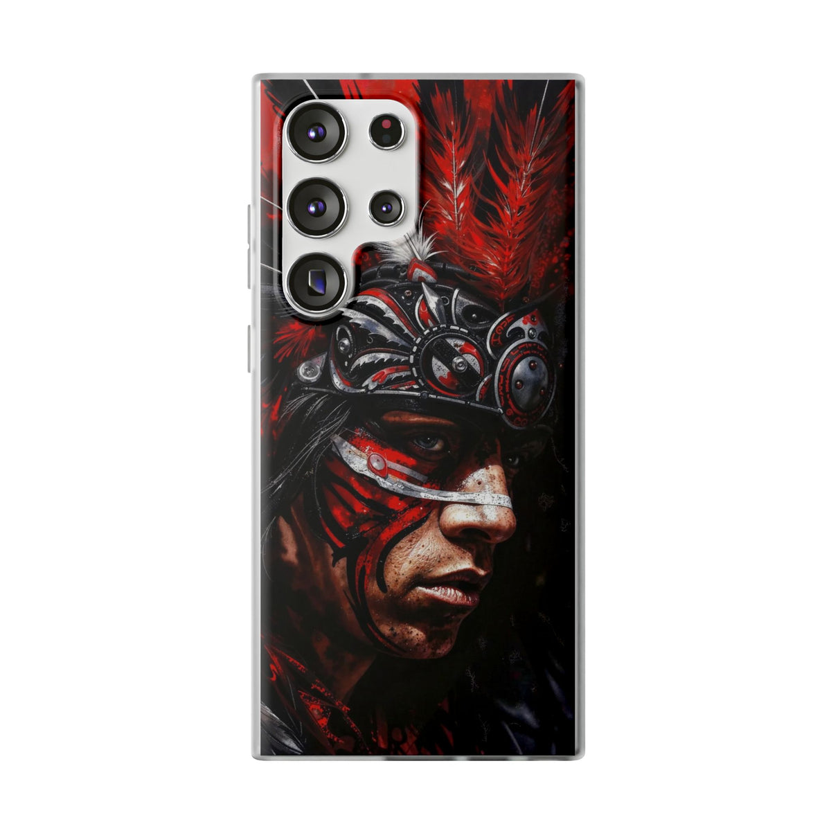 Aztec King of Kings – Flexi Phone Case (iPhone & Samsung • Clear TPU • Made in USA • Personalized Option)