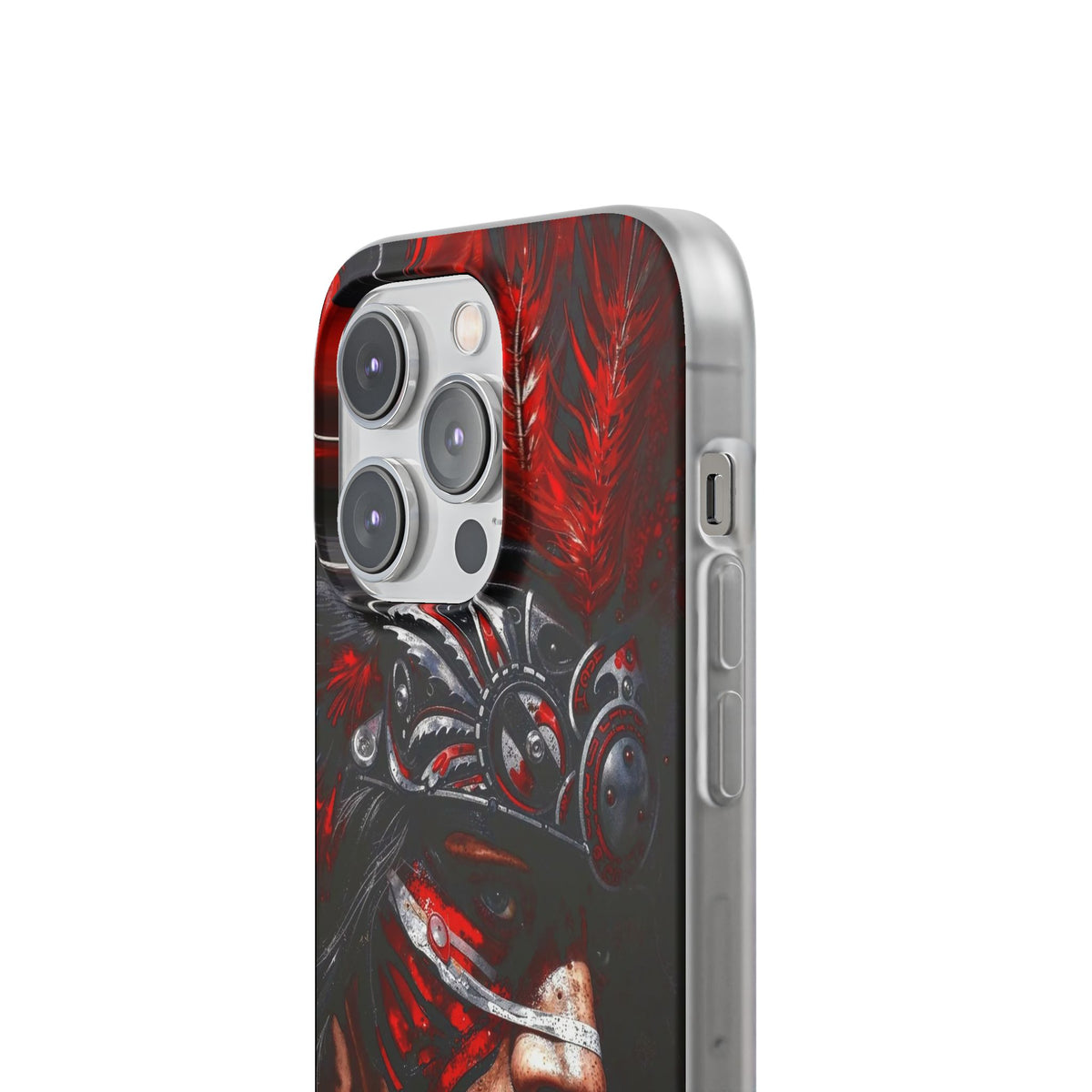 Aztec King of Kings – Flexi Phone Case (iPhone & Samsung • Clear TPU • Made in USA • Personalized Option)