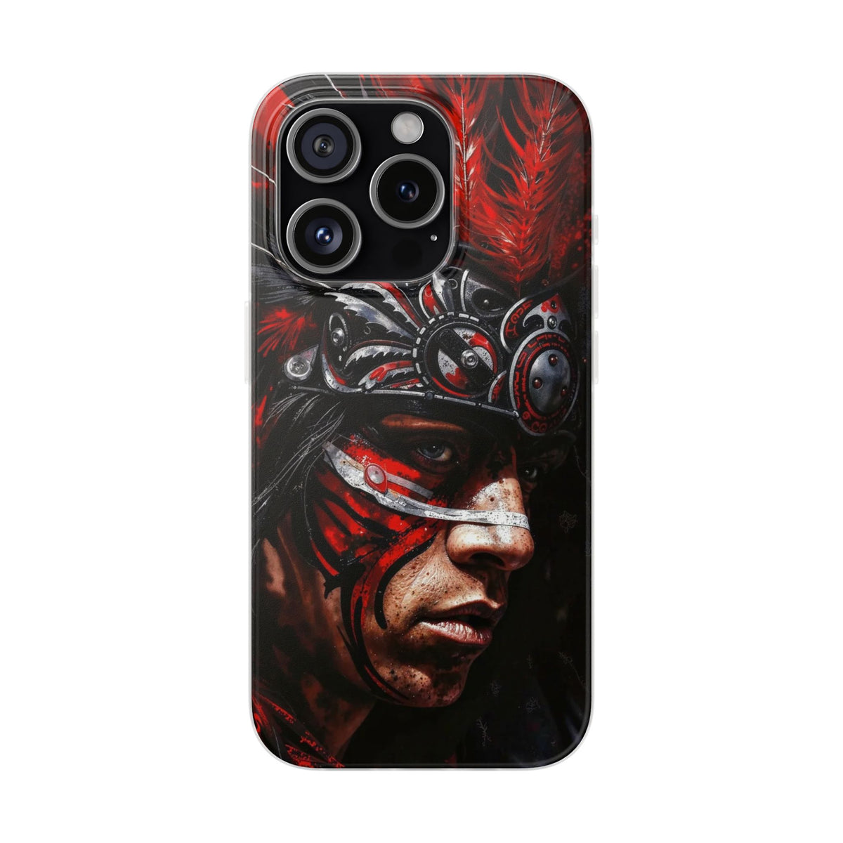 Aztec King of Kings – Flexi Phone Case (iPhone & Samsung • Clear TPU • Made in USA • Personalized Option)