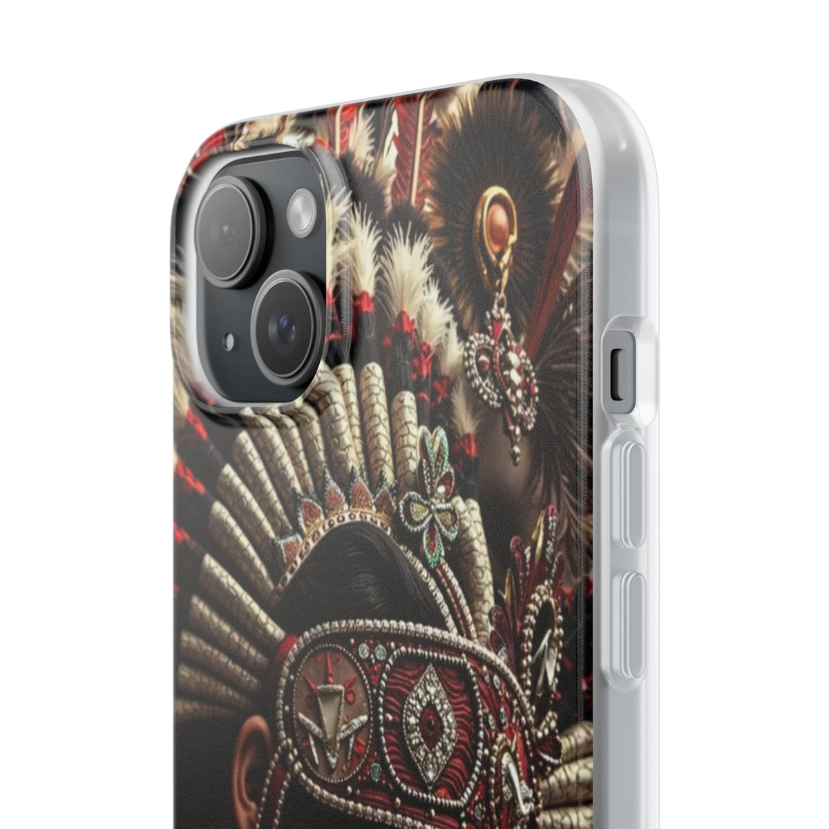 Aztec Goddess Spirit – Flexi Phone Case (iPhone & Samsung • Clear TPU • Made in USA • Personalized Option)