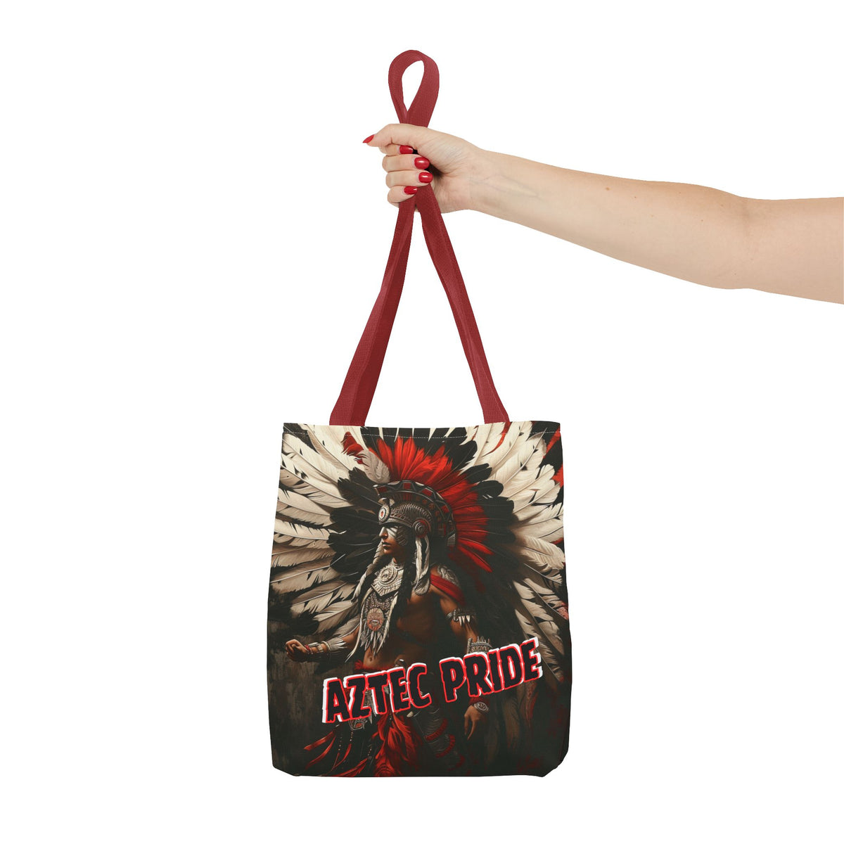 Aztec Fierce Warrior Tote Bag – Aztec-Inspired Reusable Shopping Bag | GringoArte