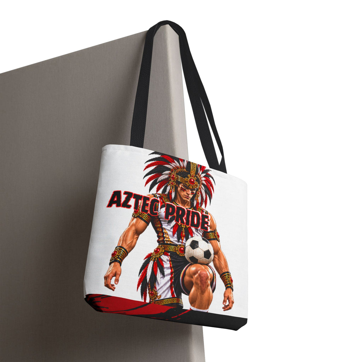 Aztec Soccer Savage Warrior Tote Bag
