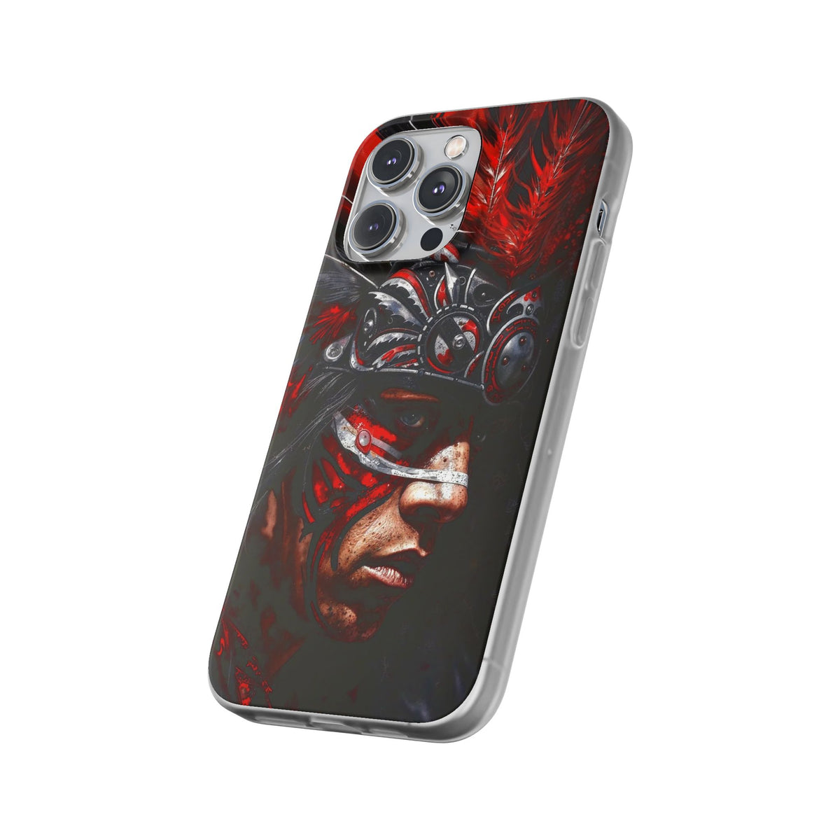 Aztec King of Kings – Flexi Phone Case (iPhone & Samsung • Clear TPU • Made in USA • Personalized Option)