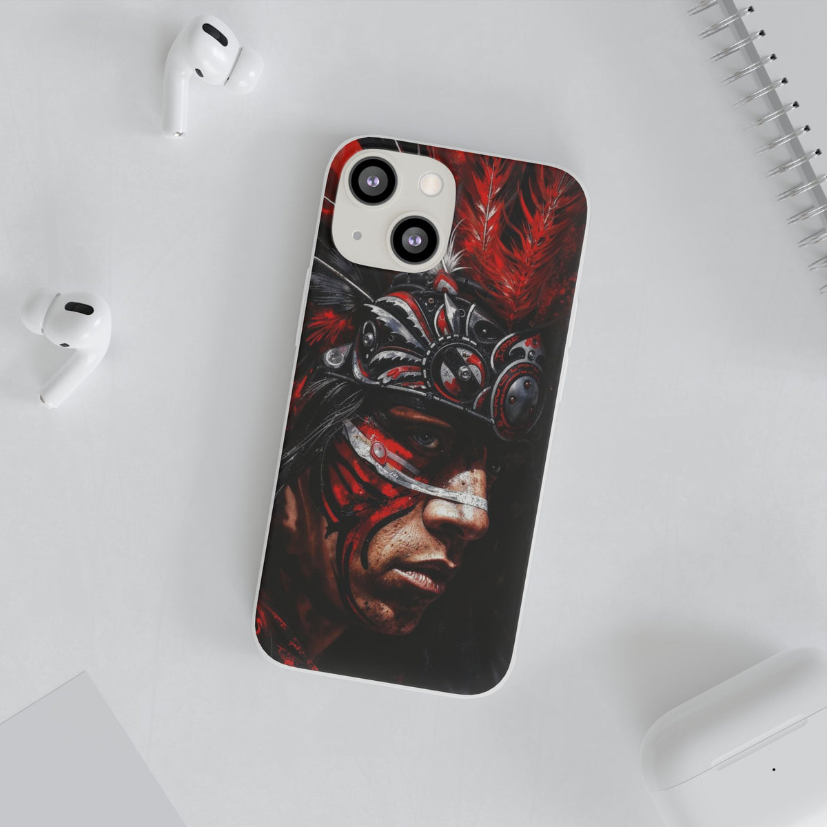 Aztec King of Kings – Flexi Phone Case (iPhone & Samsung • Clear TPU • Made in USA • Personalized Option)