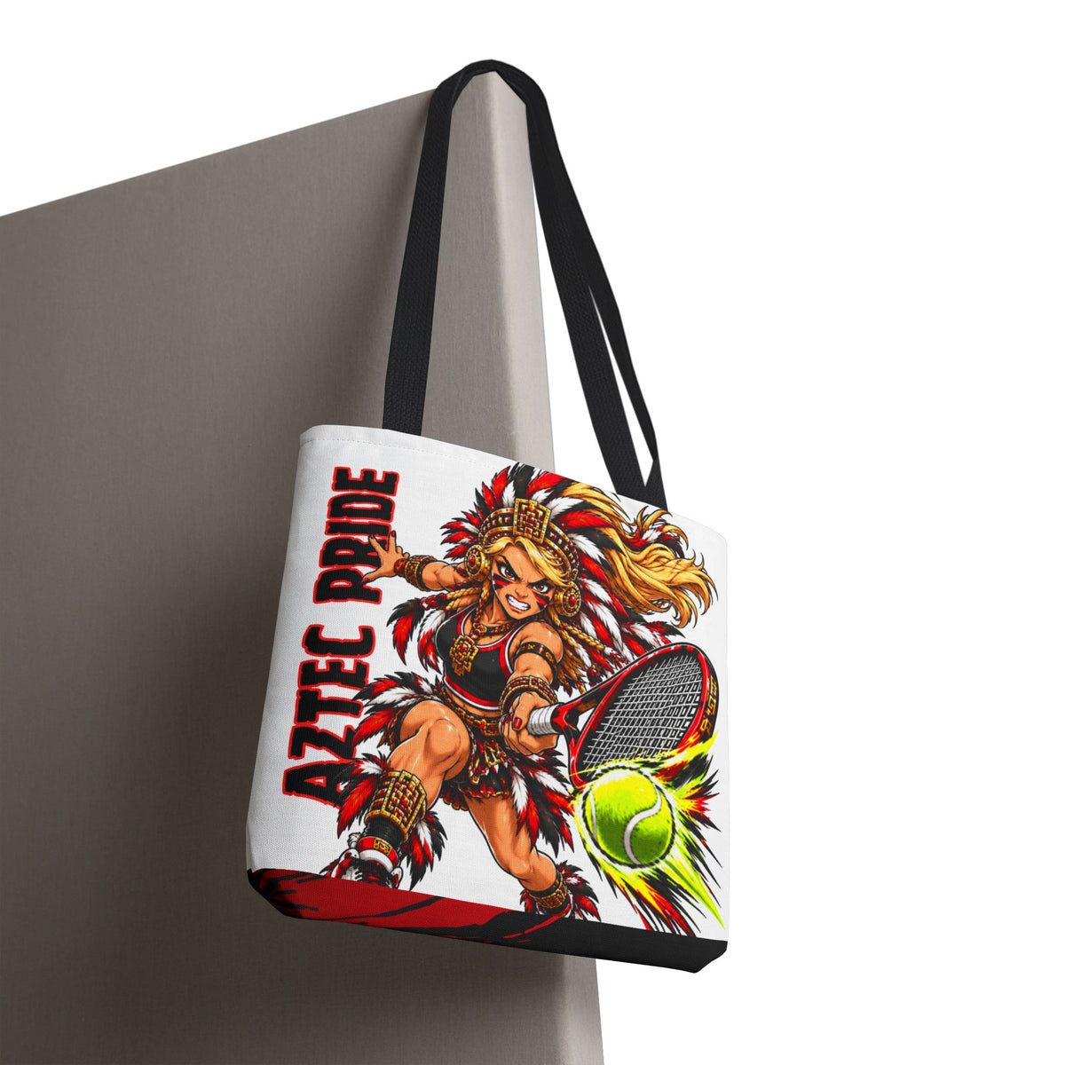 Aztec Tennis Savage Female Warrior Tote Bag