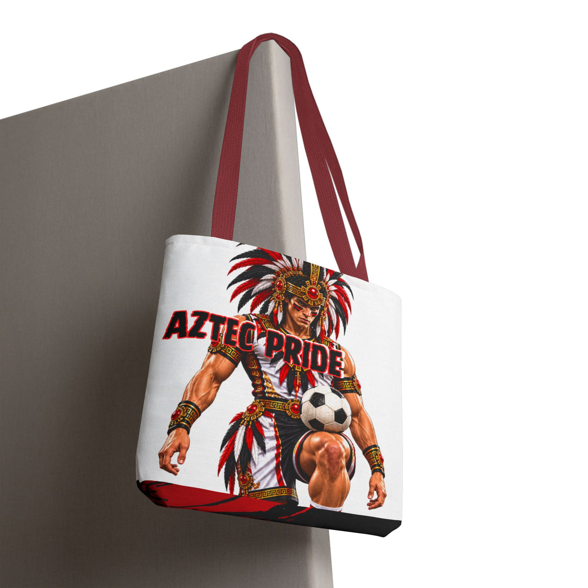Aztec Soccer Savage Warrior Tote Bag