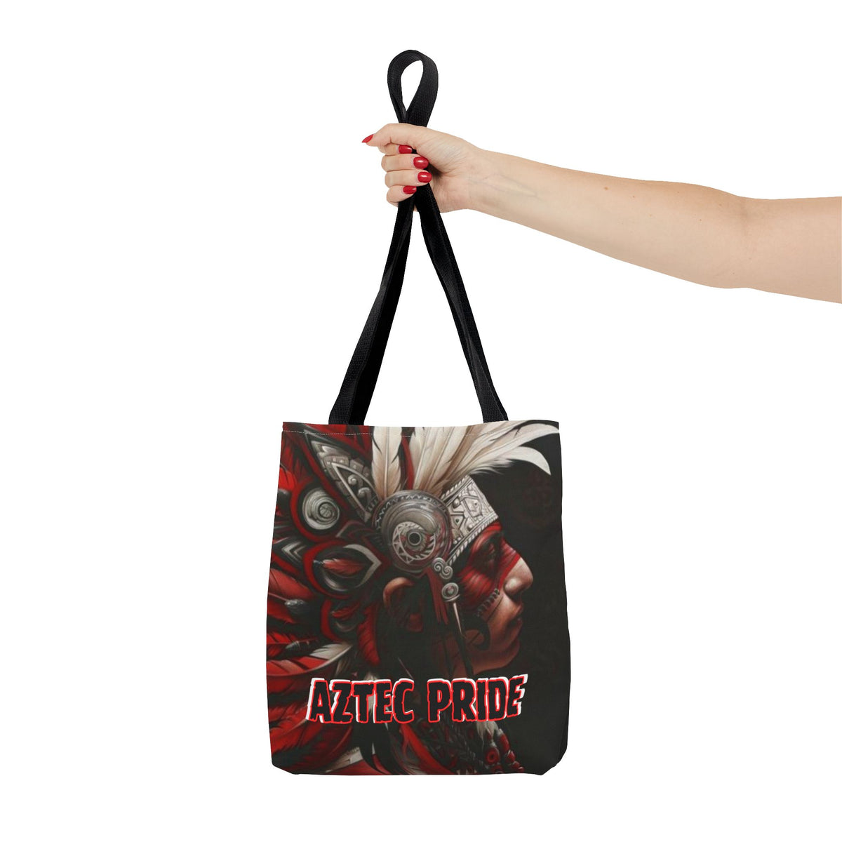 Aztec Warrior King Tote Bag – Aztec-Inspired Reusable Shopping Bag | GringoArte
