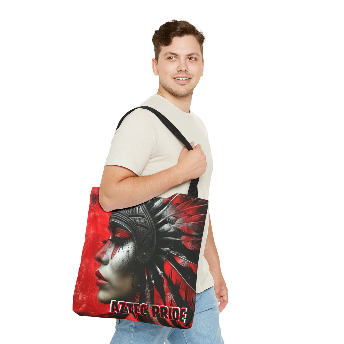 Aztec Fearless Goddess Tote Bag – Aztec-Inspired Reusable Shopping Bag | GringoArte
