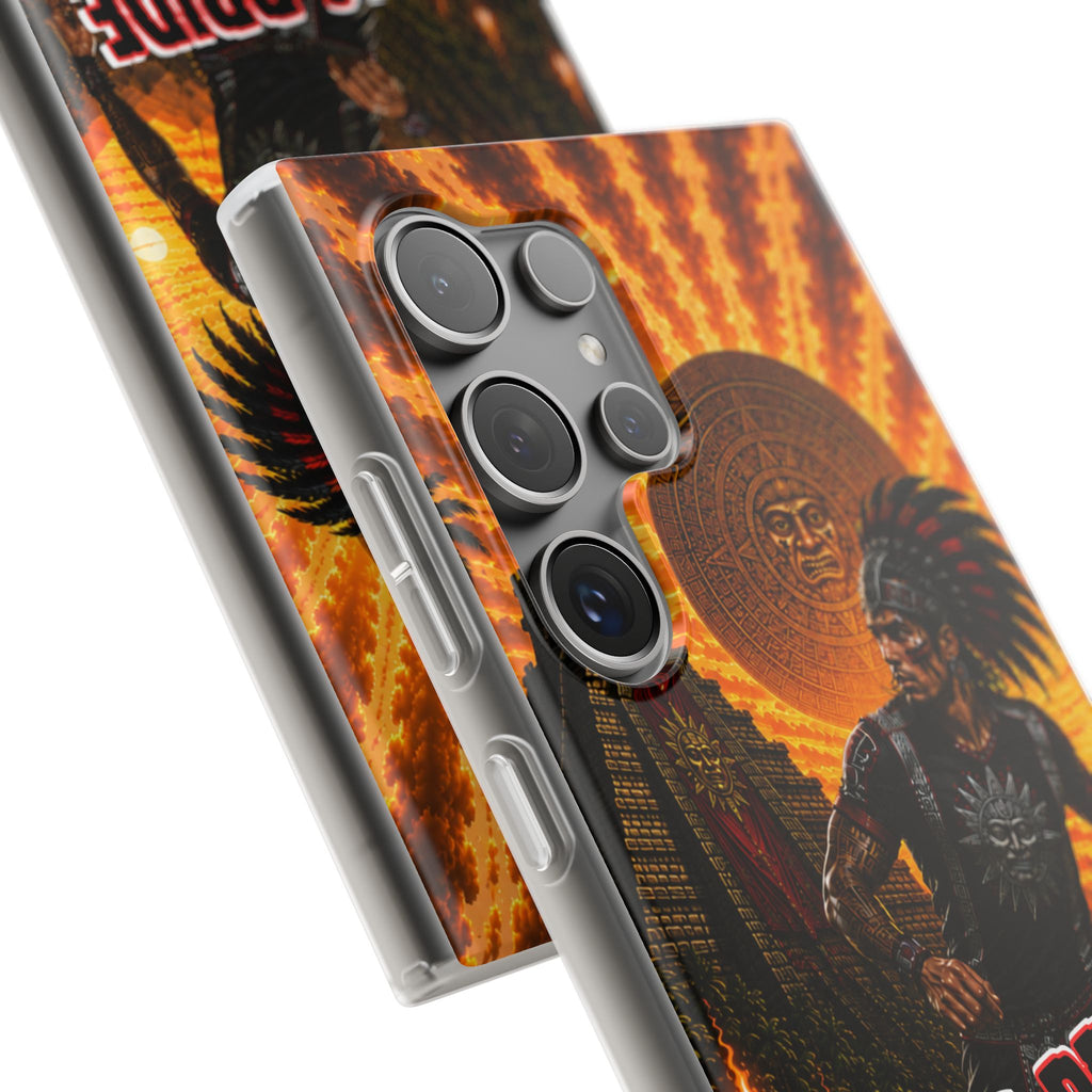 Aztec Soccer Male Warrior – Flexi Phone Case (iPhone & Samsung • Clear TPU • Made & Shipped in the USA • 🚚 FREE USA Shipping • Personalized Option)