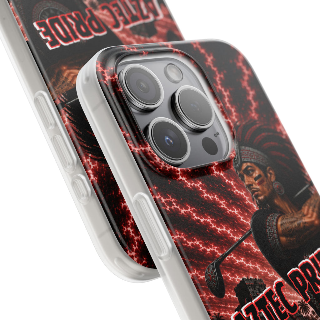 Aztec Golf Male Warrior – Flexi Phone Case (iPhone & Samsung • Clear TPU • Made & Shipped in the USA • 🚚 FREE USA Shipping • Personalized Option)