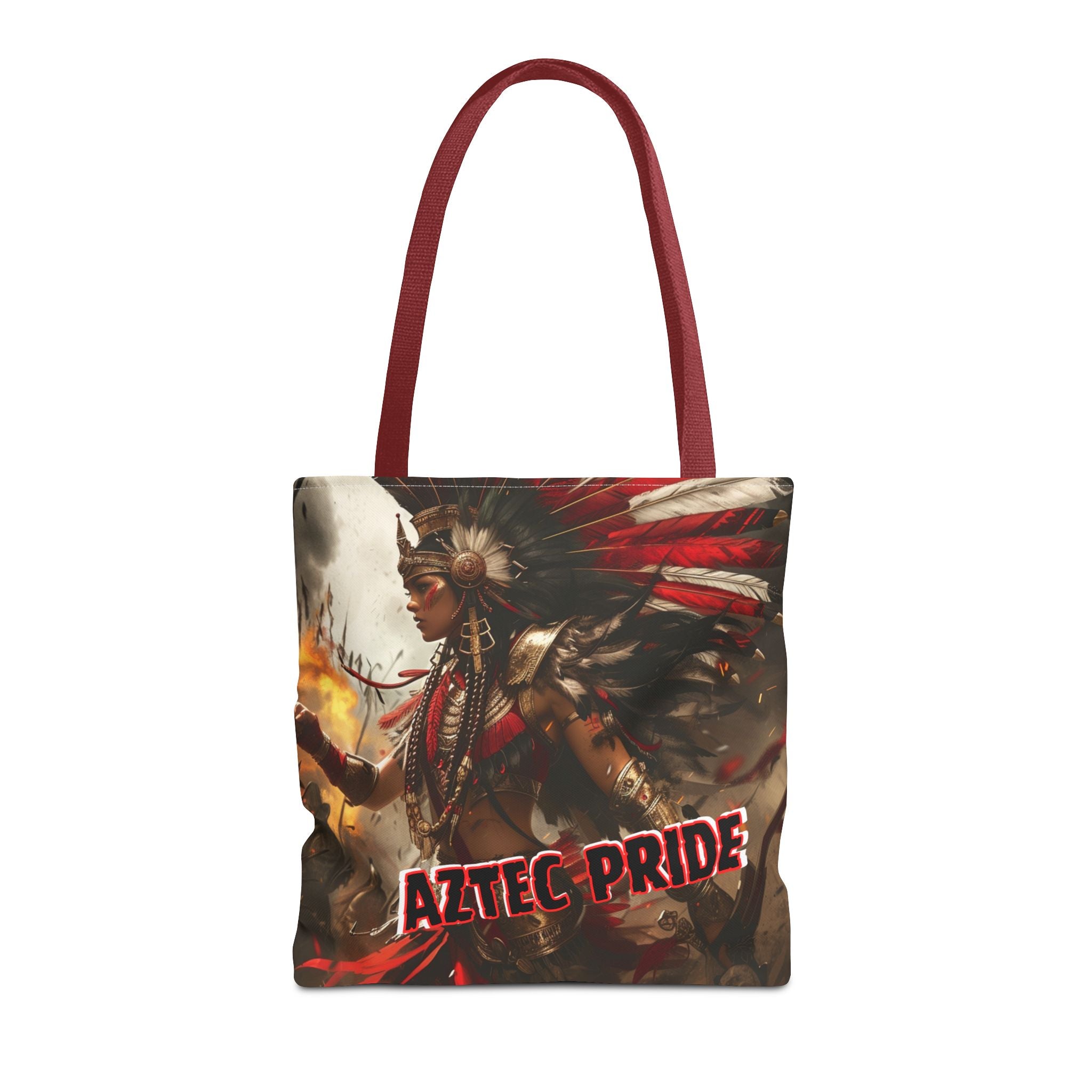 Aztec Warrior Queen Tote Bag – Aztec-Inspired Reusable Shopping Bag | GringoArte