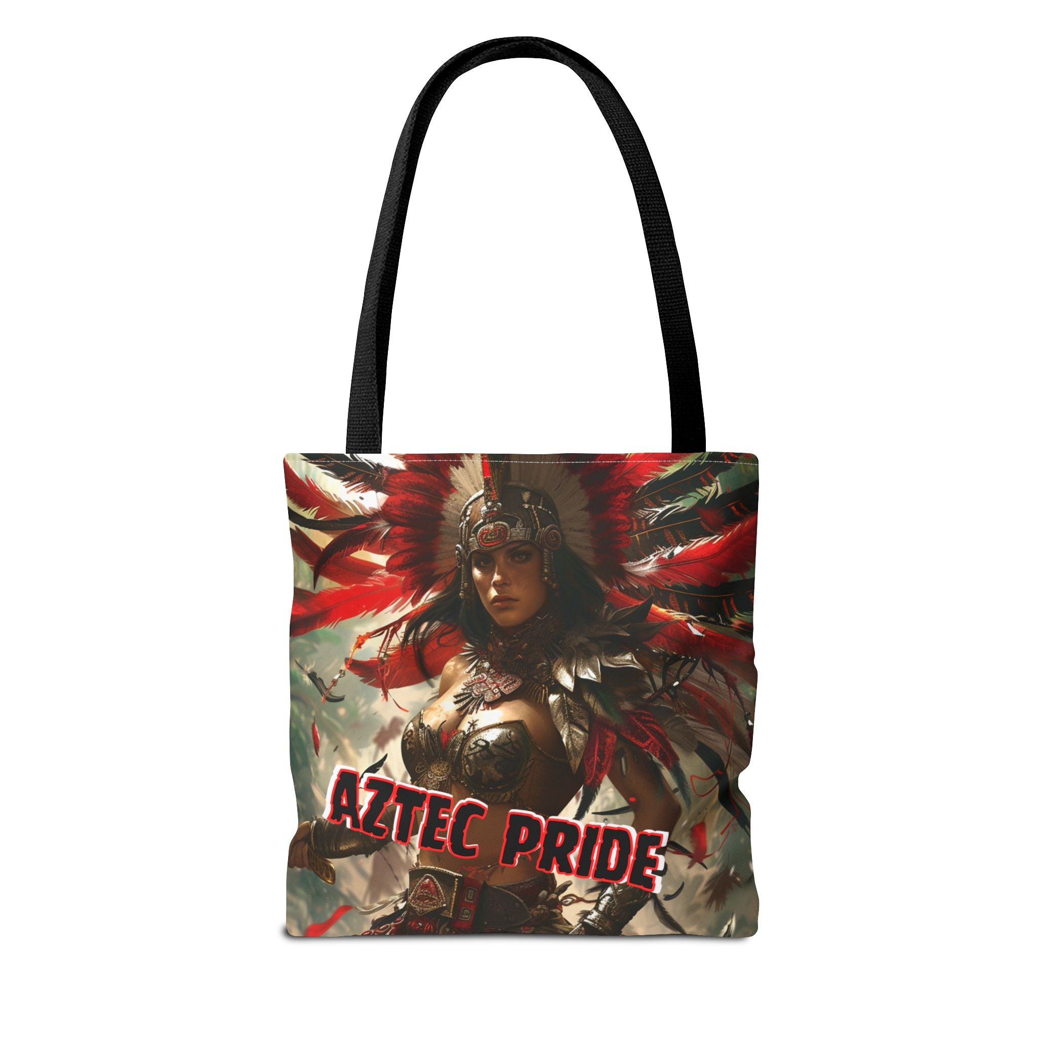 Aztec Blood Feather Goddess Tote Bag – Aztec-Inspired Reusable Shopping Bag | GringoArte