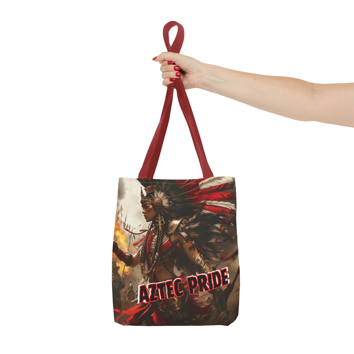Aztec Warrior Queen Tote Bag – Aztec-Inspired Reusable Shopping Bag | GringoArte