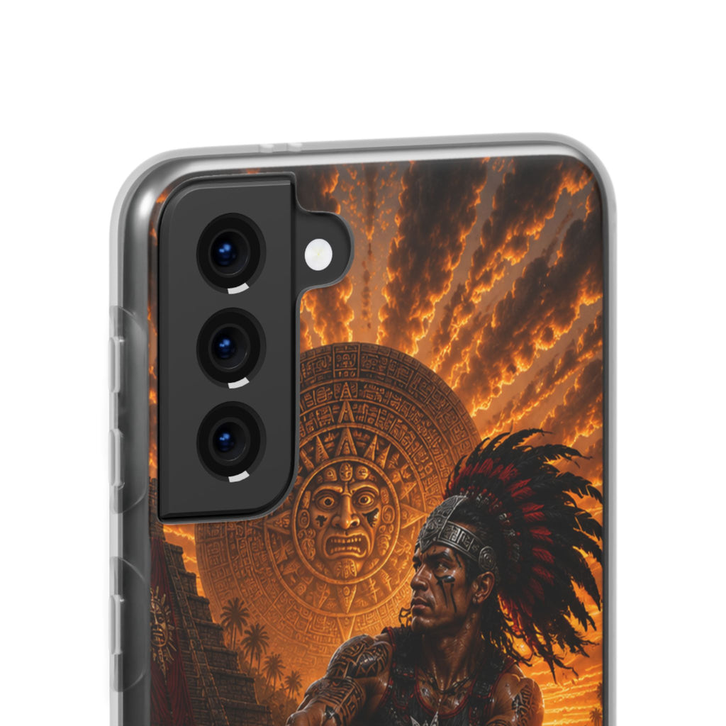 Aztec Wakeboard Male Warrior – Flexi Phone Case (iPhone & Samsung • Clear TPU • Made & Shipped in the USA • 🚚 FREE USA Shipping • Personalized Option)