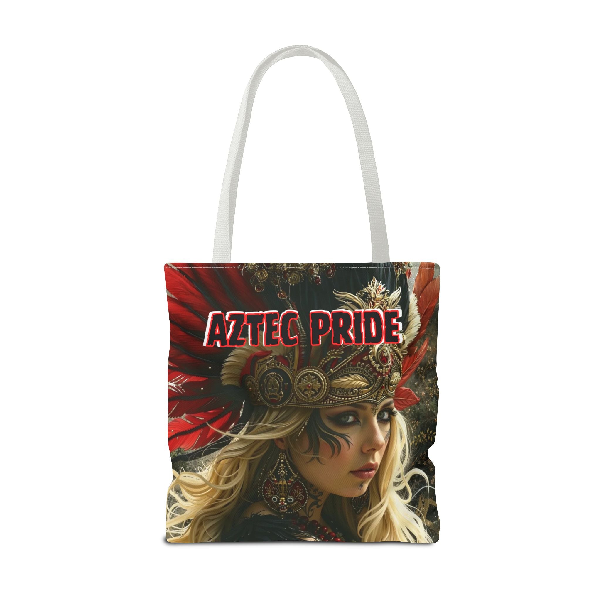 Aztec Fireheart Queen Tote Bag – Aztec-Inspired Reusable Shopping Bag | GringoArte