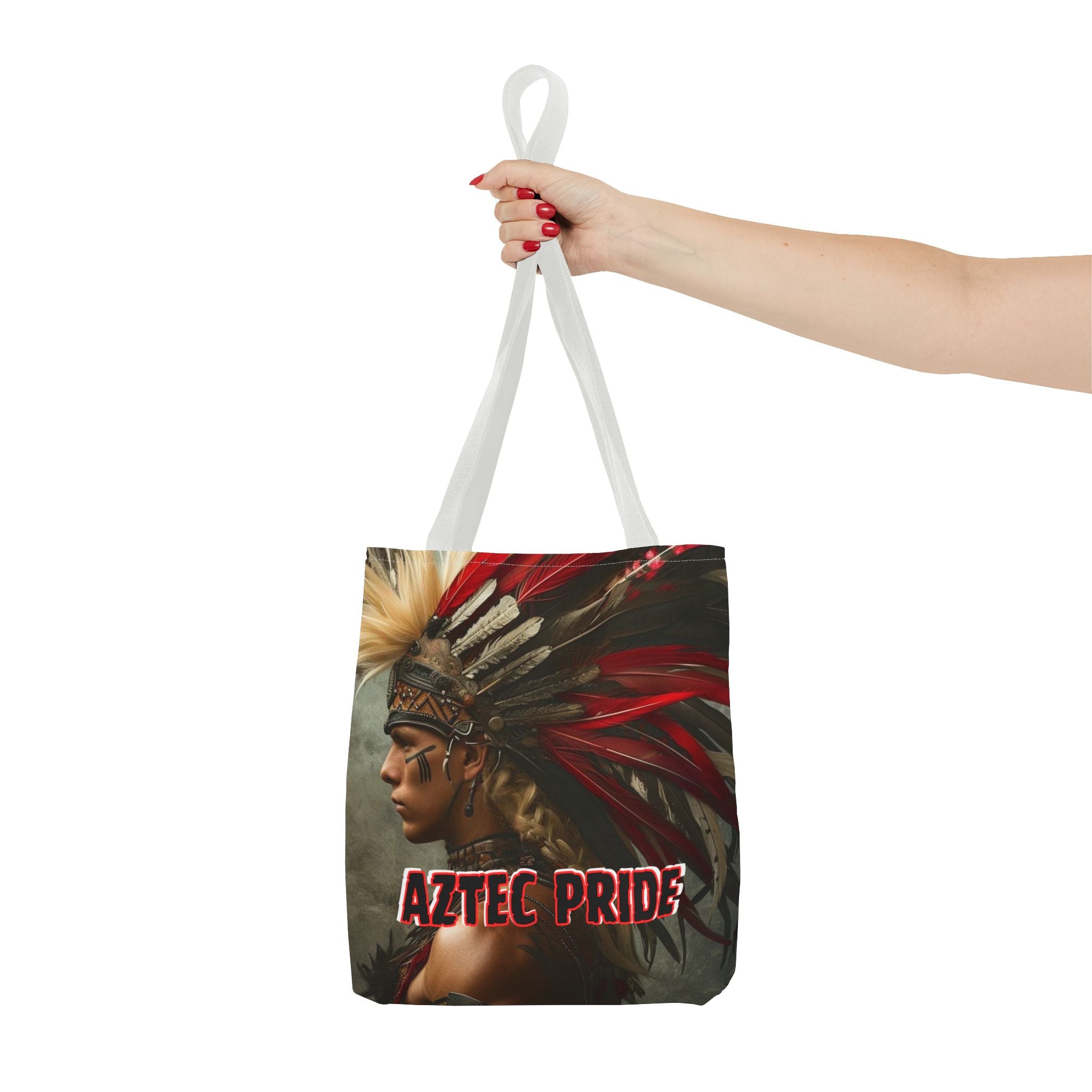 Aztec Storm Warrior Tote Bag – Aztec-Inspired Reusable Shopping Bag | GringoArte