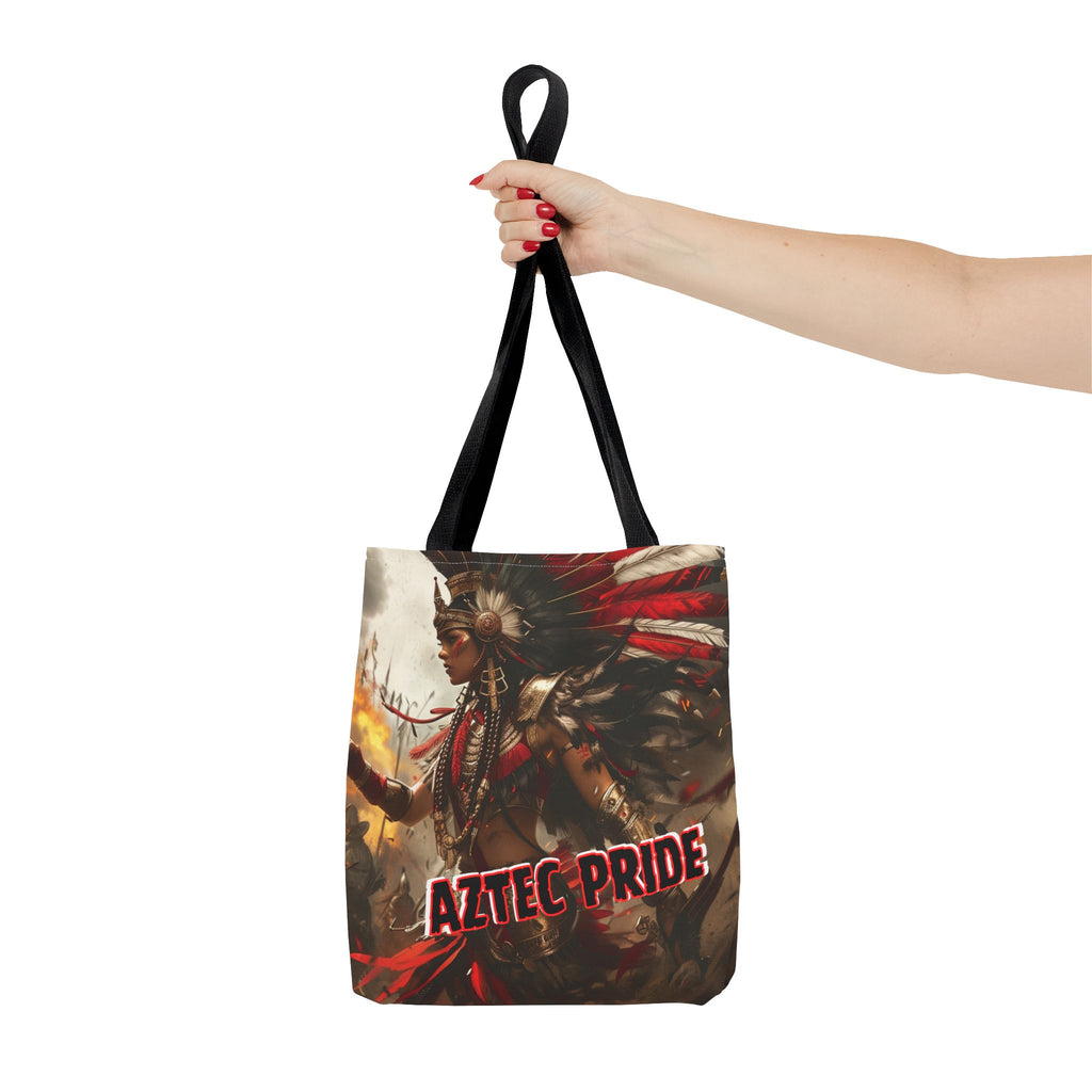 Aztec Warrior Queen Tote Bag – Aztec-Inspired Reusable Shopping Bag | GringoArte