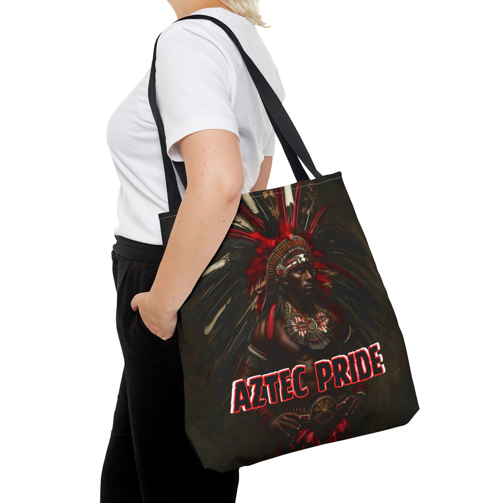 Aztec Panther Warrior Tote Bag – Aztec-Inspired Reusable Shopping Bag | GringoArte