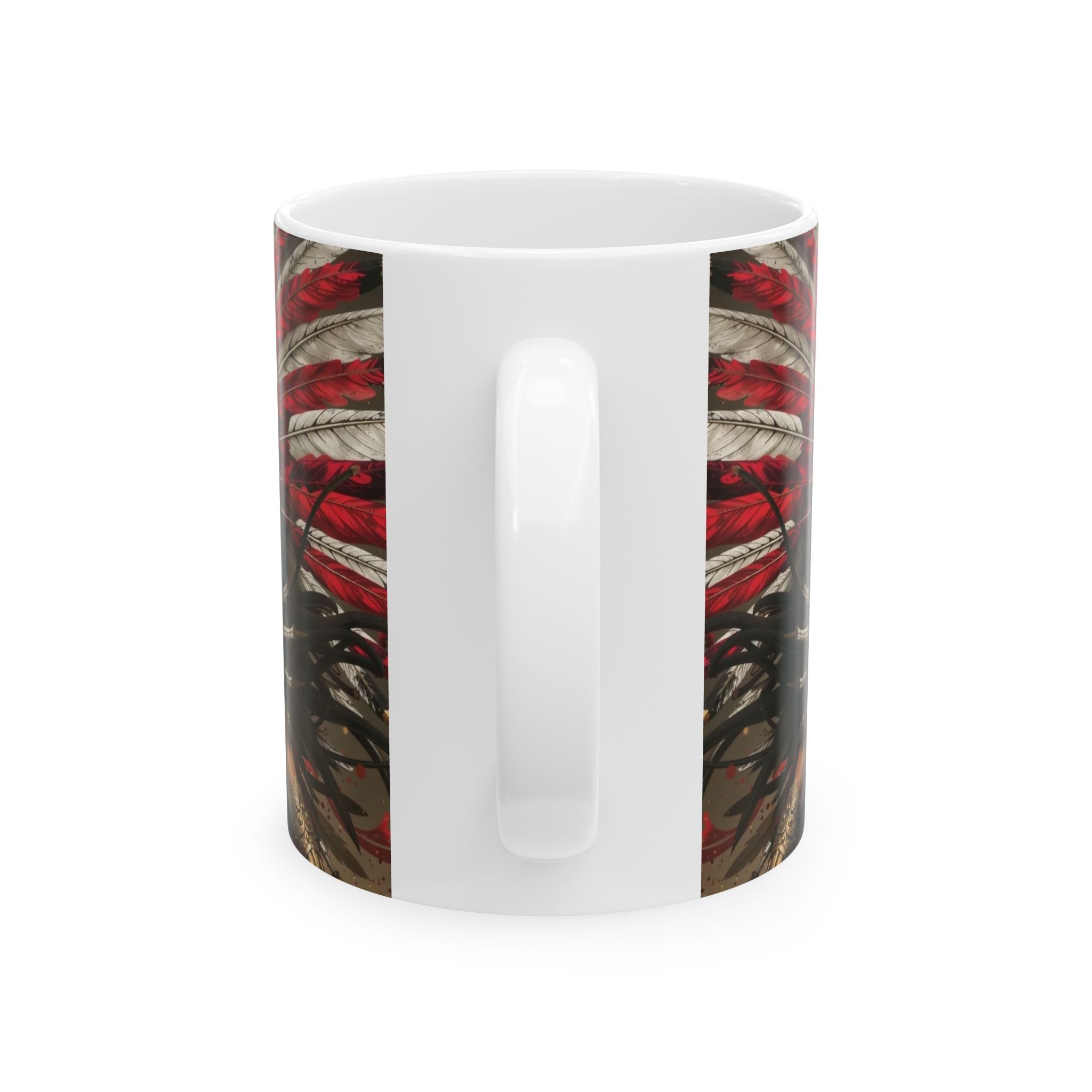 Aztec Warrior Queen – Ceramic Mug (11oz, 15oz • Dishwasher & Microwave Safe • Made in USA • Personalized Option)
