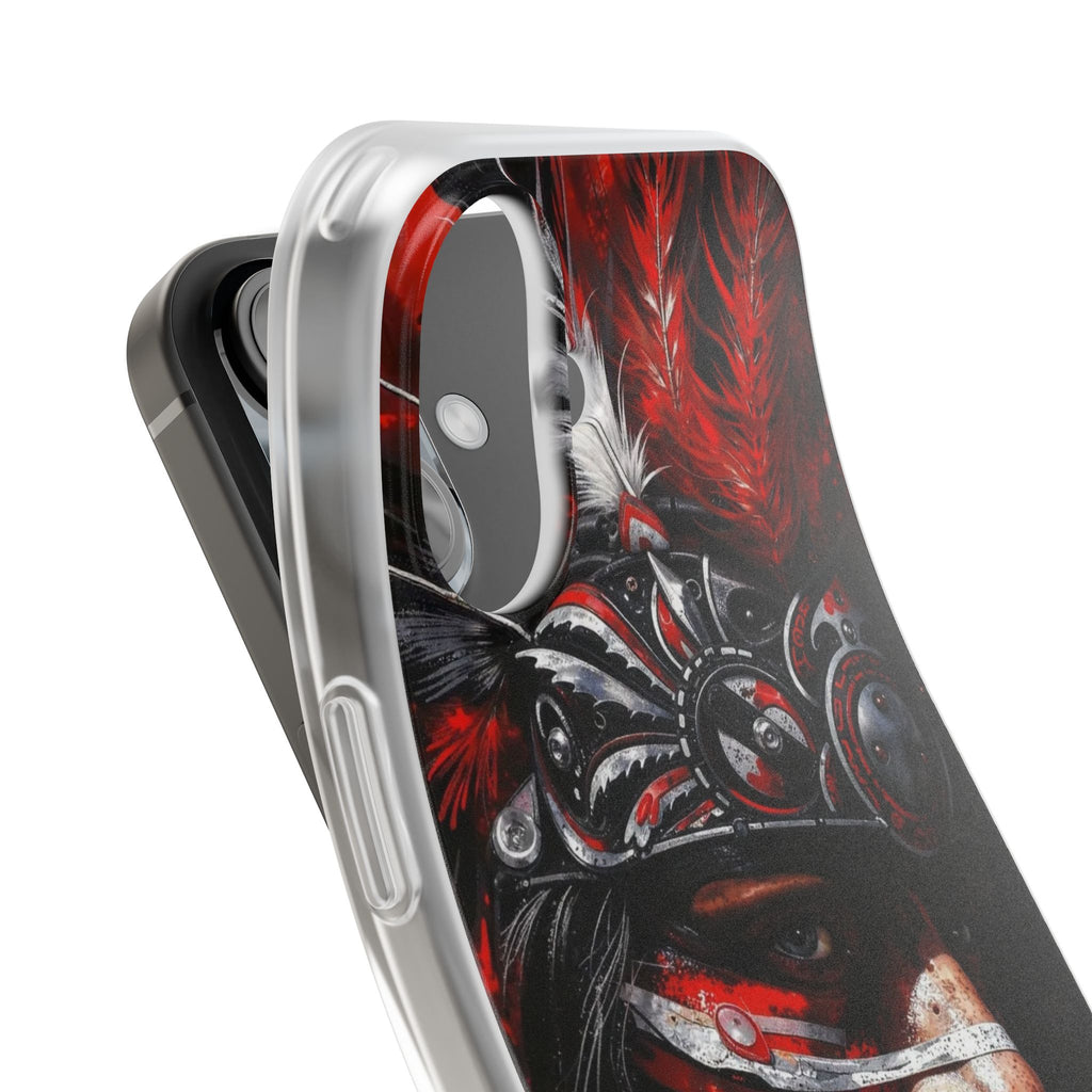 Aztec King of Kings – Flexi Phone Case (iPhone & Samsung • Clear TPU • Made in USA • Personalized Option)