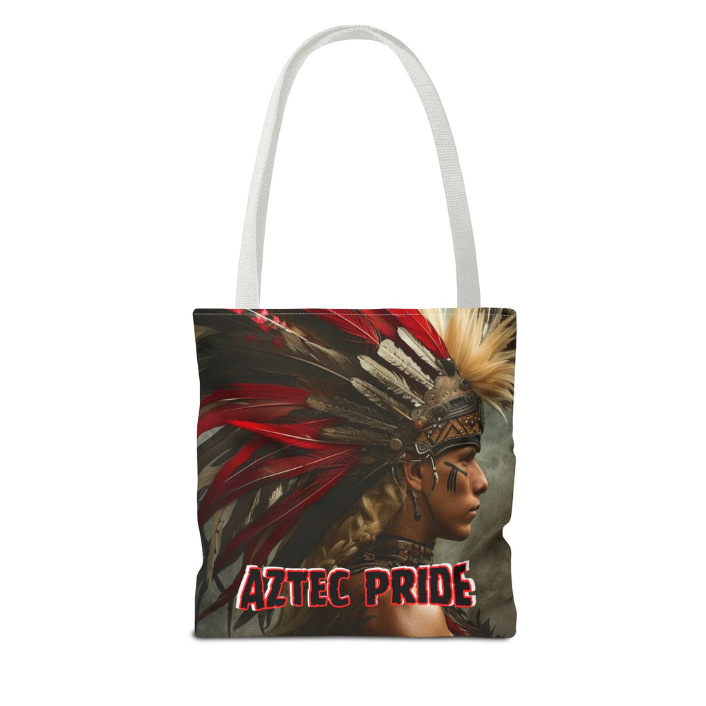 Aztec Storm Warrior Tote Bag – Aztec-Inspired Reusable Shopping Bag | GringoArte
