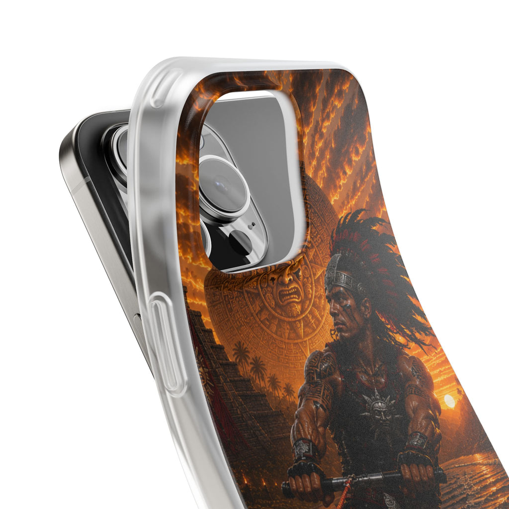 Aztec Wakeboard Male Warrior – Flexi Phone Case (iPhone & Samsung • Clear TPU • Made & Shipped in the USA • 🚚 FREE USA Shipping • Personalized Option)