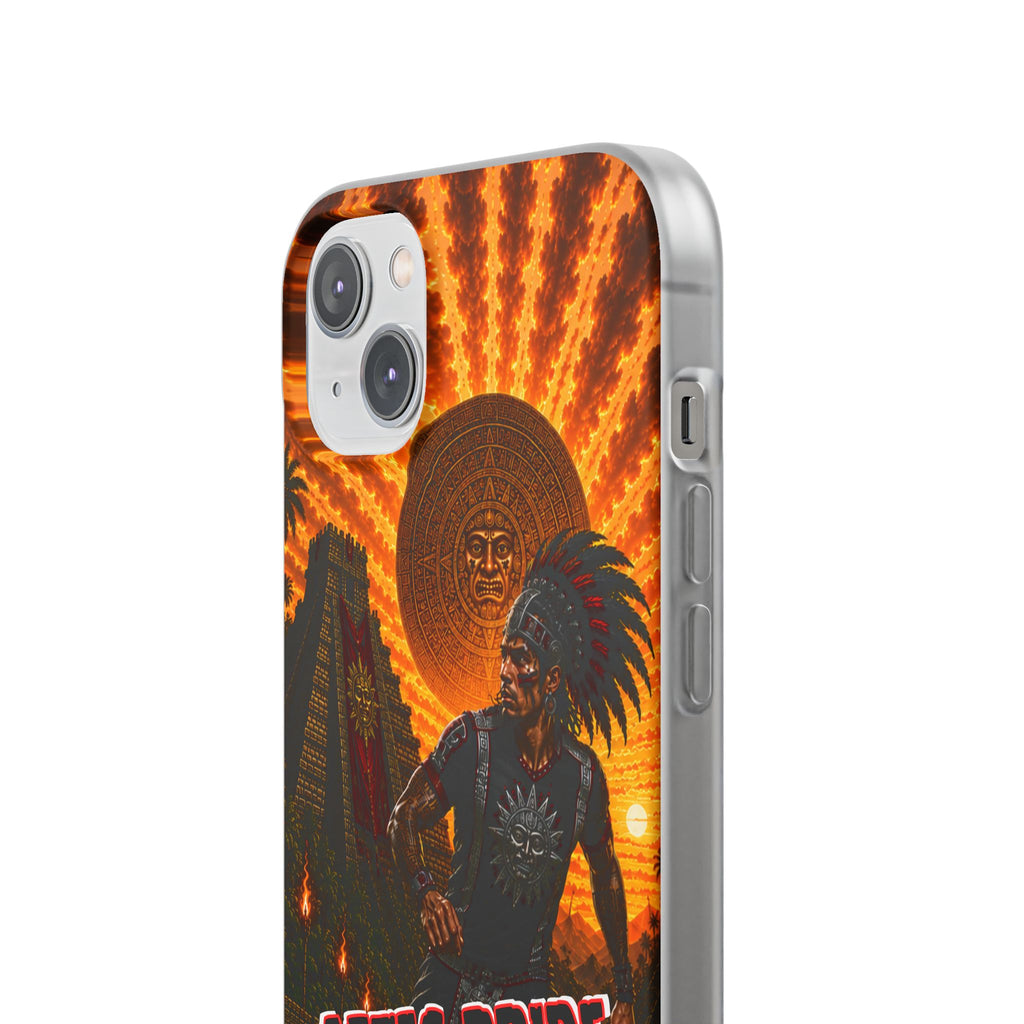 Aztec Soccer Male Warrior – Flexi Phone Case (iPhone & Samsung • Clear TPU • Made & Shipped in the USA • 🚚 FREE USA Shipping • Personalized Option)